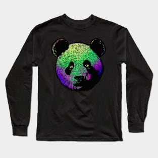 Awesome Colored Panda Long Sleeve T-Shirt